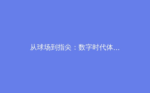 从球场到指尖：数字时代体育传播的范式革命与商业新生态
